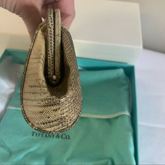 Tiffany & Co. Lizard Morgan Clutch - Gold - Picture 7 of 11